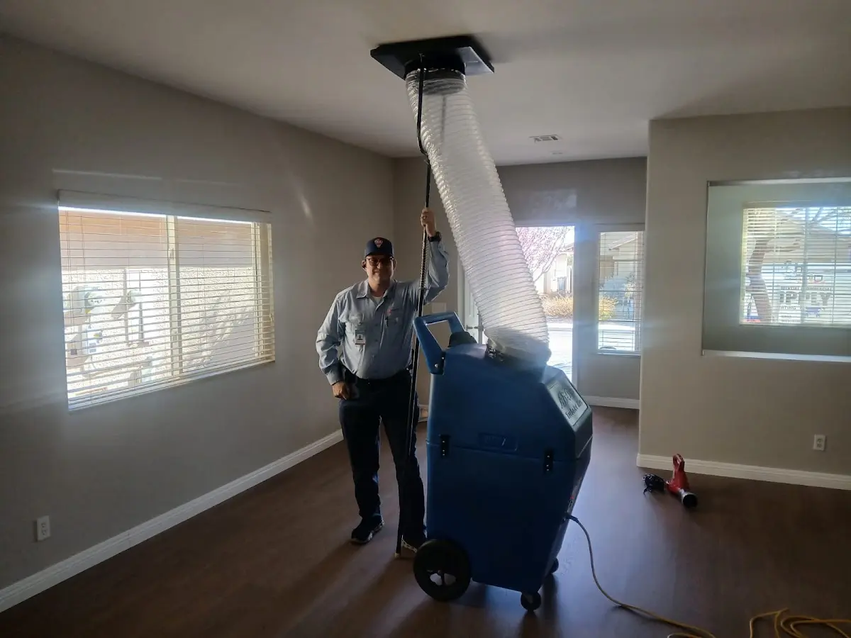 Professional Dryer Vent Cleaning work inside a Laughlin home